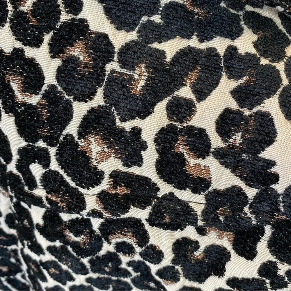 Forever 21 Leopard Animal‎ Print Jacket Size Small Double Breasted Collared